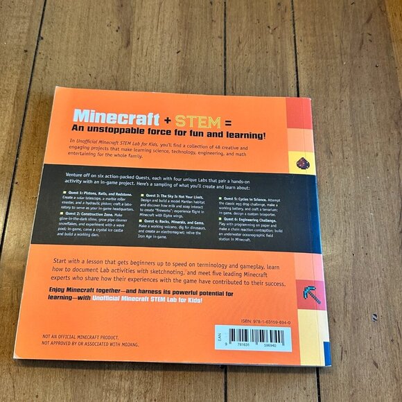 Unofficial Minecraft STEM Lab For Kids Flex Bound Book - Picture 12 of 12